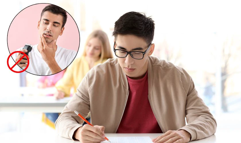 Nên kiêng cạo râu vào thời điểm nào? - Trước khi đi thi