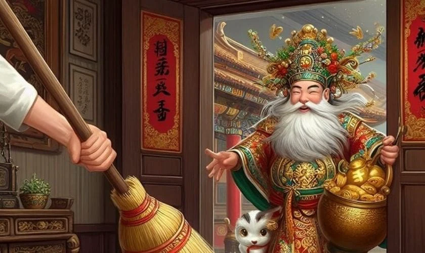 Kiêng quét nhà mùng 1 Tết để giữ lại tài lộc xuân