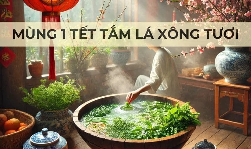 Mùng 1 Tết nên tắm lá xông tươi?