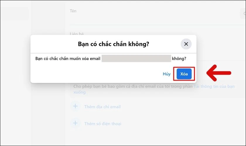 Cách gỡ Gmail trên Facebook bằng máy tính