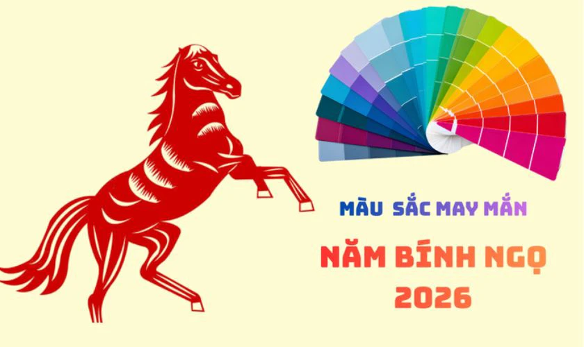 Màu sắc may mắn năm 2026 Bính Ngọ