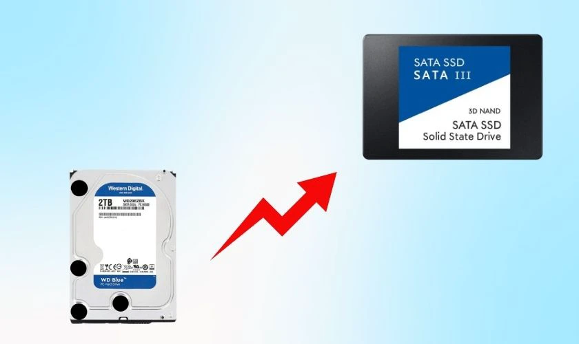 Cách nâng cấp SSD cho laptop