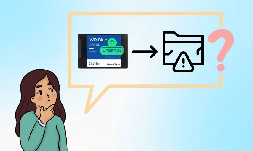 Nâng cấp SSD cho laptop có mất dữ liệu không?