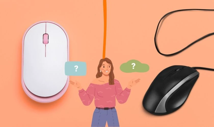 Nên mua chuột không dây hay có dây đối với từng mục đích