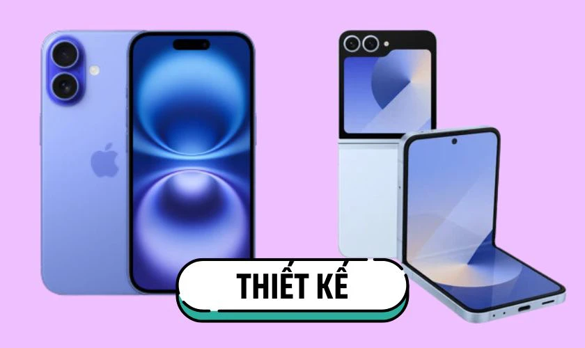 So sánh về thiết kế