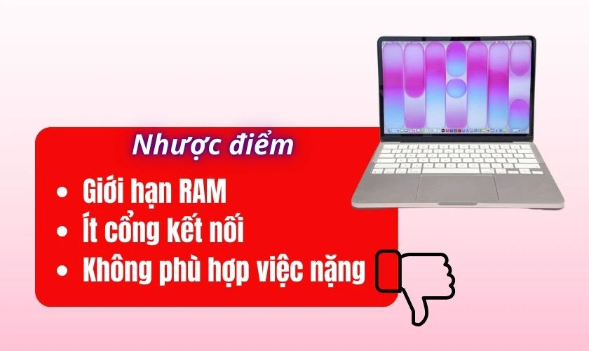 Nhược điểm của MacBook Neo
