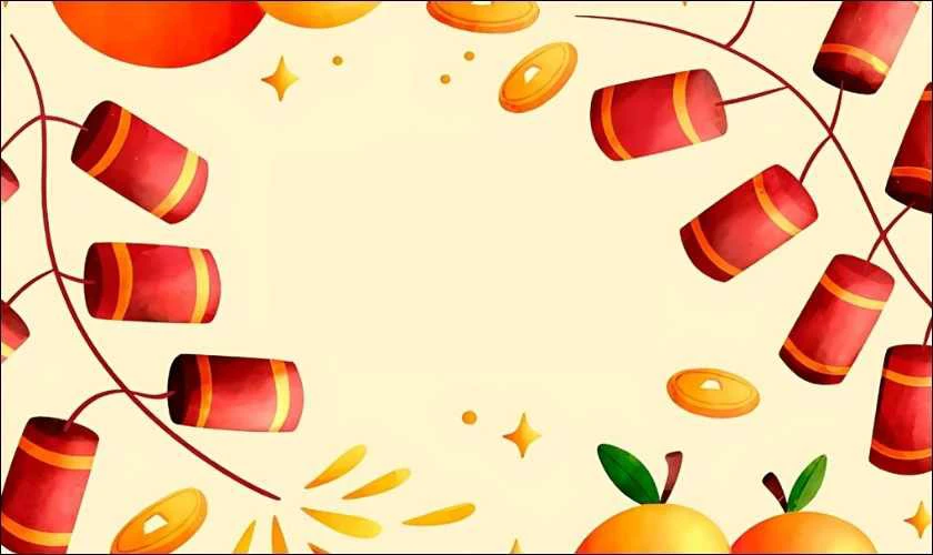 Background tone vàng may mắn