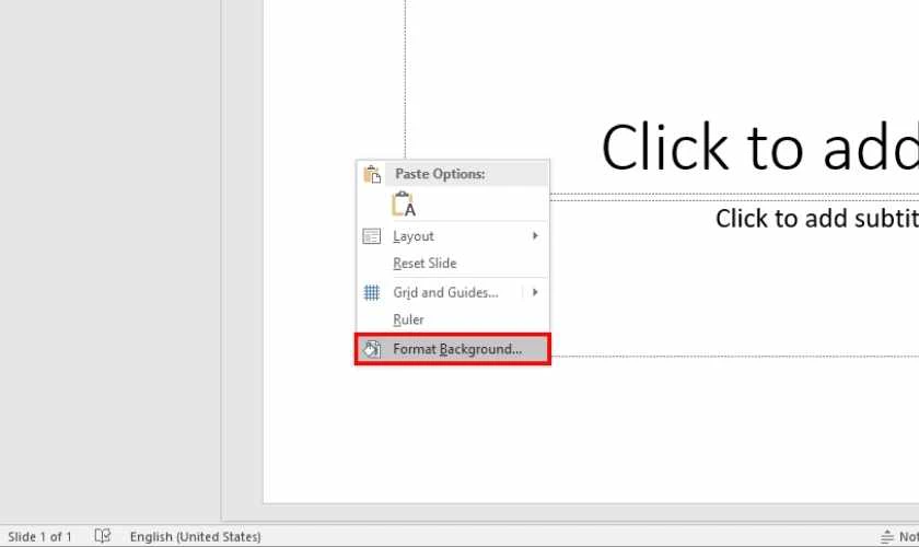 Cách đổi hình nền Powerpoint Tết 2026 sang ảnh tùy chọn