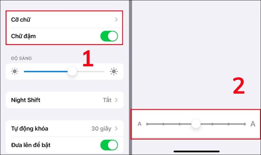 Chọn cỡ chữ và kiểu chữ phù hợp