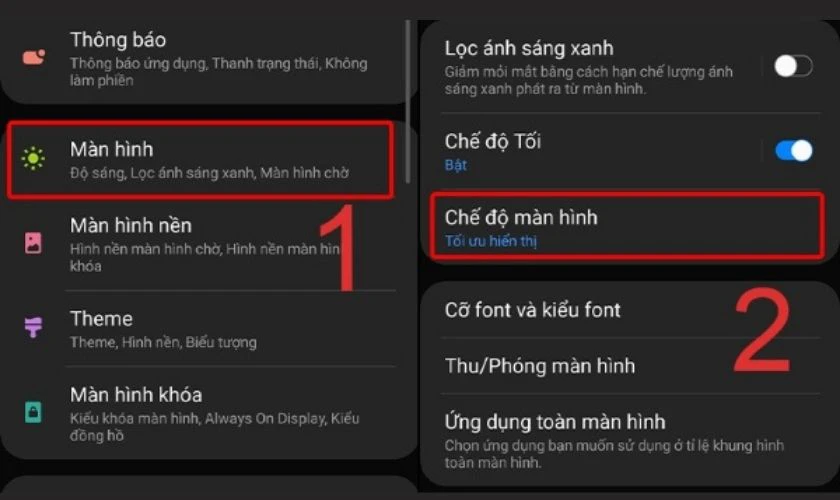 Điều chỉnh độ sáng, cỡ chữ phù hợp để giúp mắt thoải mái hơn