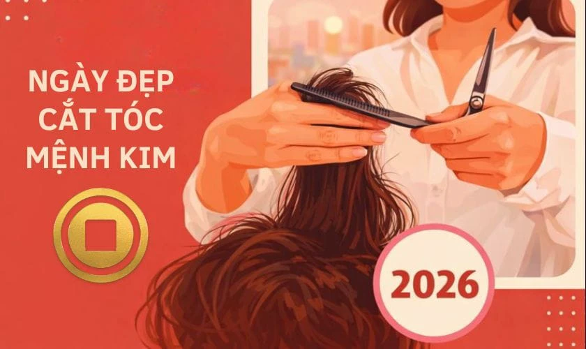 Ngày cắt tóc tháng 7 2026 mệnh Kim