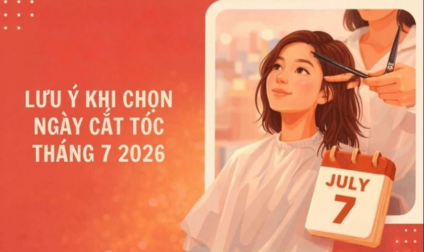 Lưu ý khi chọn ngày cắt tóc tháng 7 2026