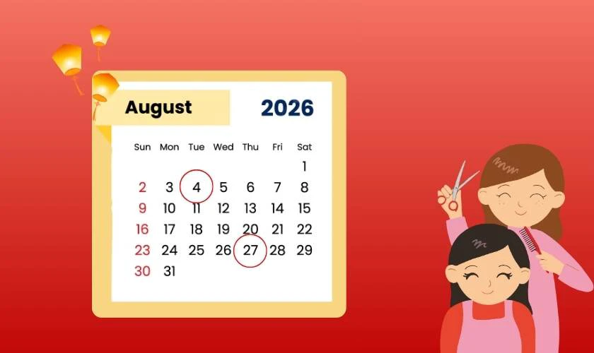 Ngày đẹp cắt tóc