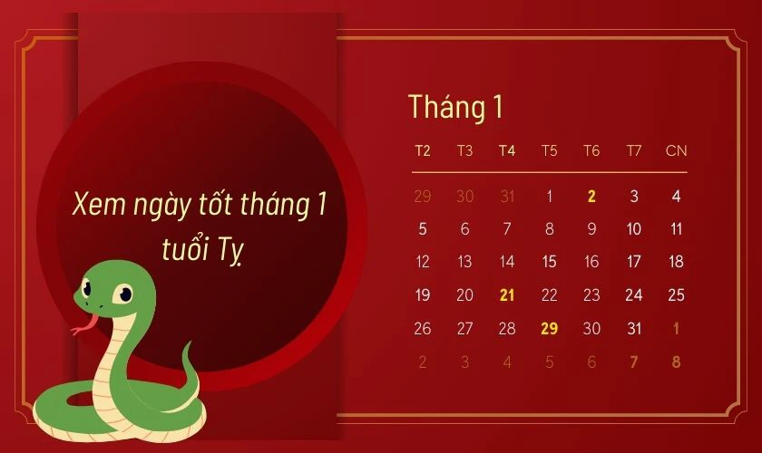 Xem ngày tốt tuổi Tỵ