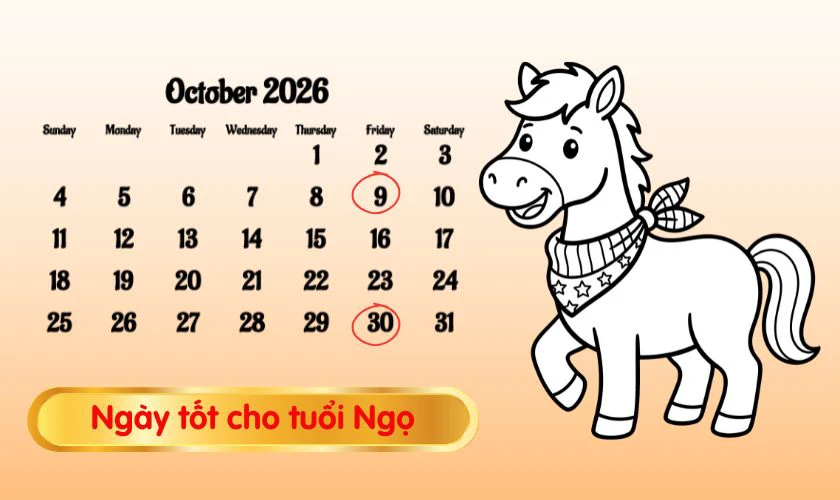 Xem Ngày Tốt Tháng 10 Năm 2026 Tuổi Ngọ