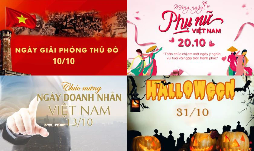 Các Ngày Lễ Lớn Trong Tháng 10 Năm 2026