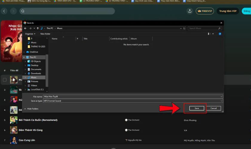 Chọn thư mục lưu trữ trên máy tính để dễ tìm kiếm sau này