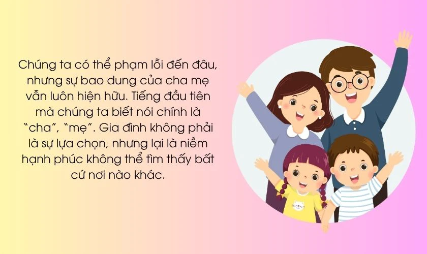 Những bài viết hay về ngày Gia Đình Việt Nam ngắn gọn - Hãy luôn yêu thương gia đình của mình