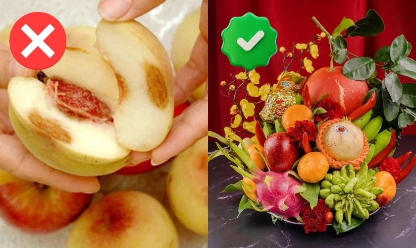 Kiêng dùng hoa quả úa, dập nát khi thờ cúng ngày Tết