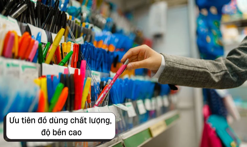 Ưu tiên đồ dùng chất lượng, an toàn