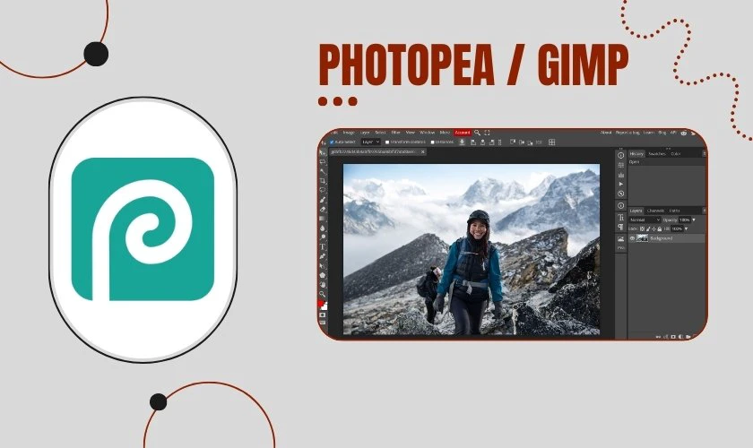 Photopea hoặc GIMP