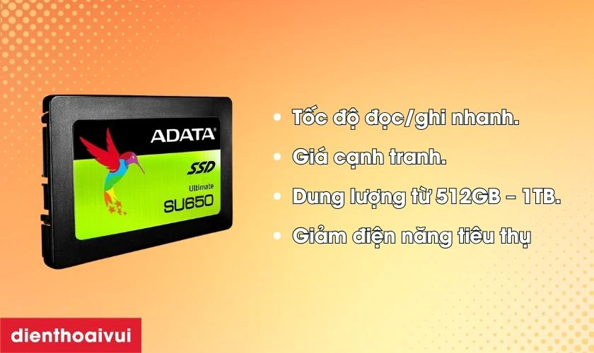 Ưu điểm của ổ cứng ADATA