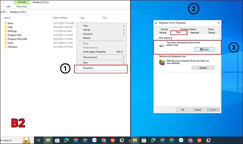 Tự sửa lỗi ổ cứng bằng Error-checking