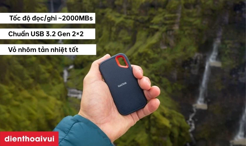 Điểm mạnh nổi bật của ổ cứng di động SSD Sandisk E81 Extreme Pro V2 2TB USB 3.2