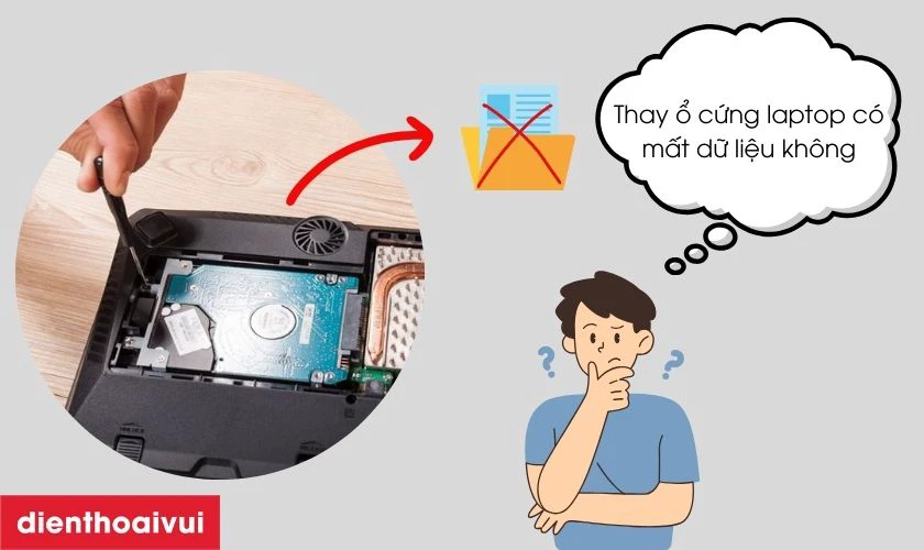 Thay ổ cứng laptop có mất dữ liệu không?