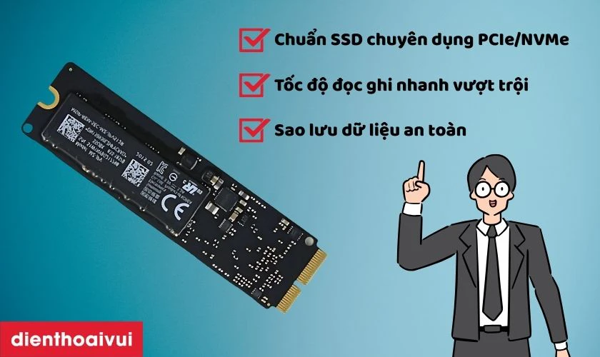 Ổ cứng MacBook Air 2014 512GB A1465 chính hãng GENA có gì đặc biệt?