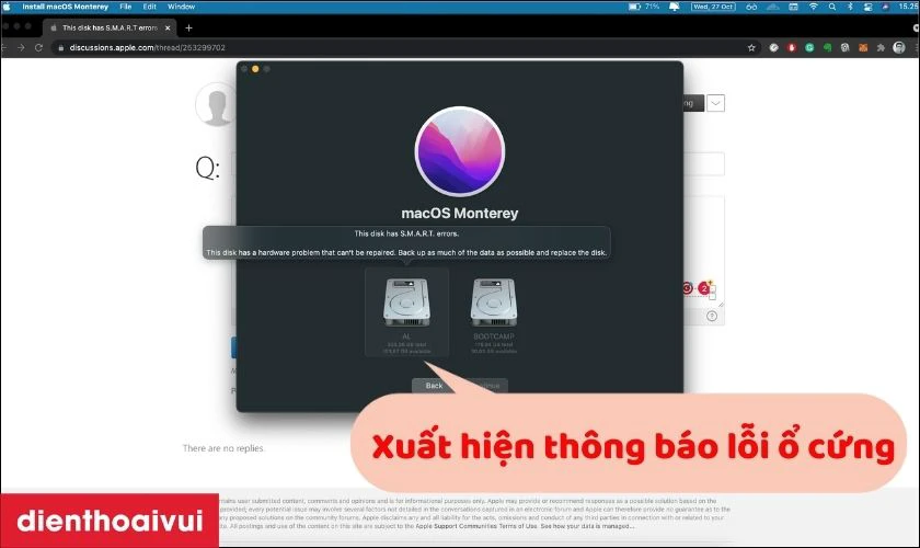 Khi nào cần thay ổ cứng MacBook Air 2014 512GB A1465 chính hãng GENA?