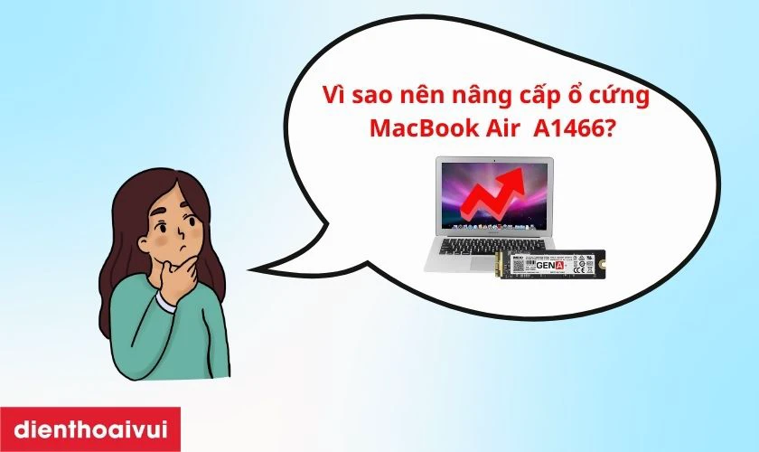 Vì sao nên nâng cấp ổ cứng cho MacBook Air 2014 512GB A1466?