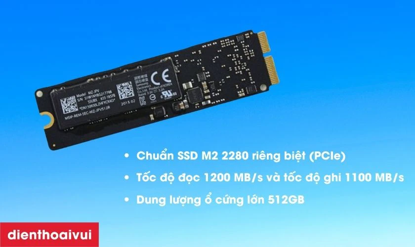 Ổ cứng MacBook Air 2017 512GB A1465 chính hãng GENA có gì đặc biệt?