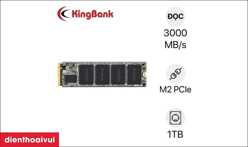 Đặc điểm nổi bật ổ cứng SSD Kingbank KP130 M2 NVME PCIE GEN3 1TB