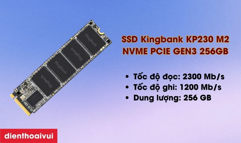 Đặc điểm nổi bật của ổ cứng SSD Kingbank KP230 M2 NVME PCIE GEN3 256GB