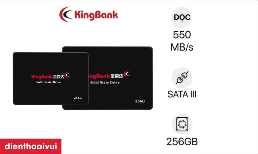 Đặc điểm nổi bật của ổ cứng SSD Kingbank KP320 SATA3 256GB