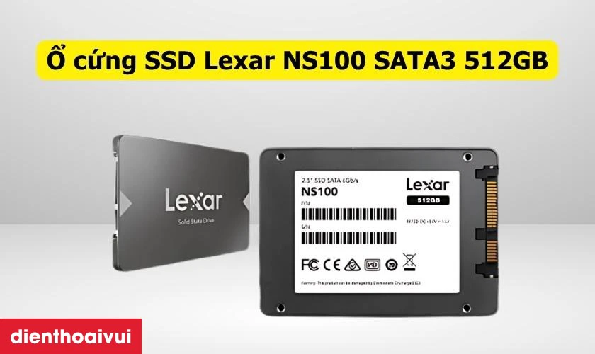 Mô tả sản phẩm ổ cứng SSD Lexar NS100 SATA3 512GB