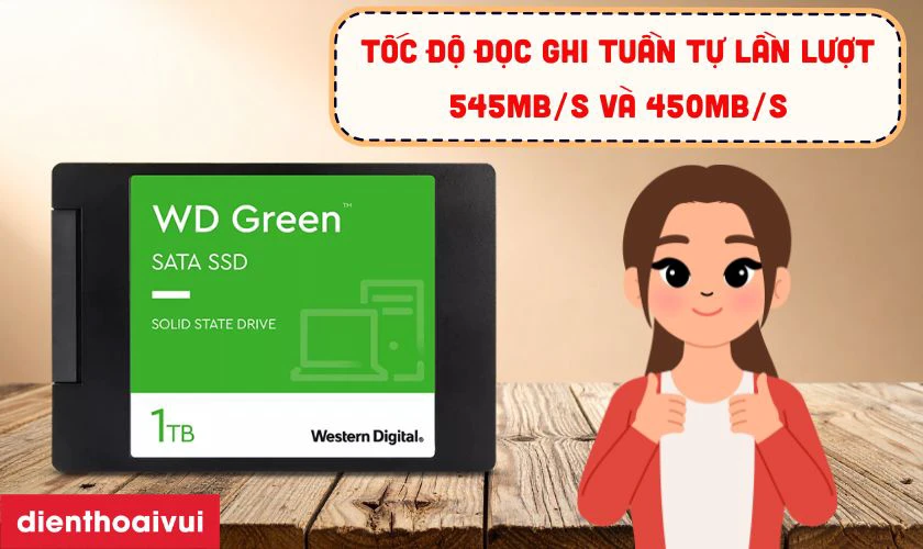 Hiệu năng của ổ cứng SSD Western Digital Green SATA 3 1TB