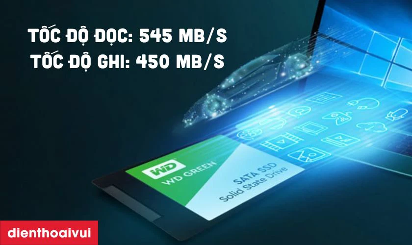 SSD Western Digital Green SATA 3 250GB sử dụng chuẩn kết nối SATA III