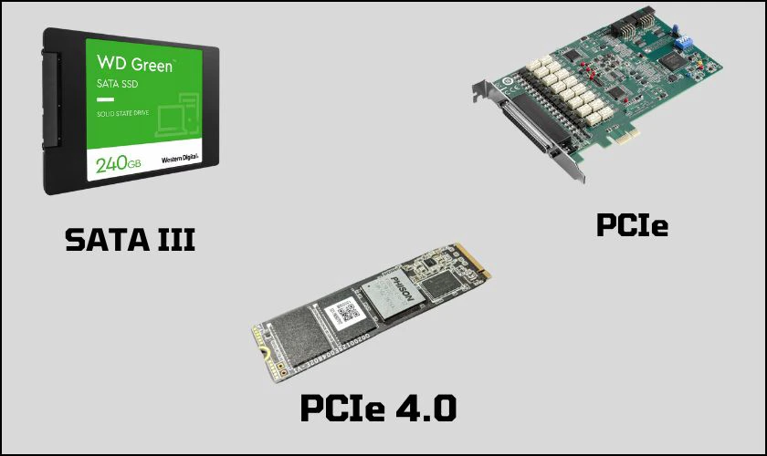 Các loại ổ cứng thể rắn SSD phổ biến