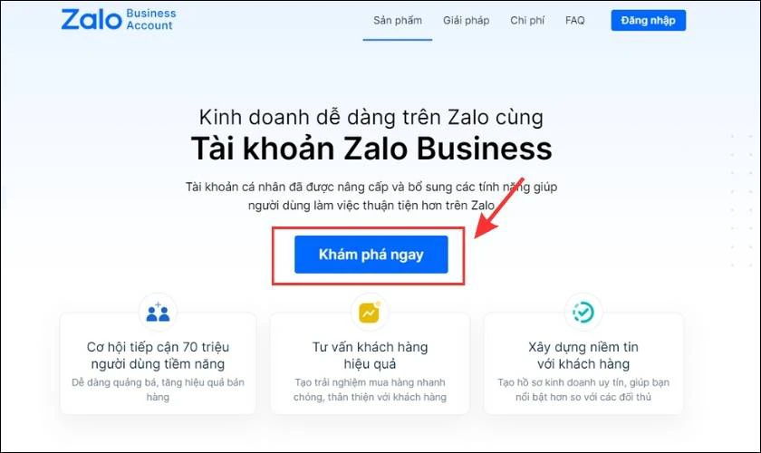 Hướng dẫn cách đăng ký tài khoản Zalo Business trên máy tính