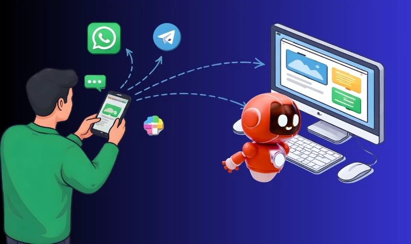 Điều khiển từ xa qua ứng dụng nhắn tin