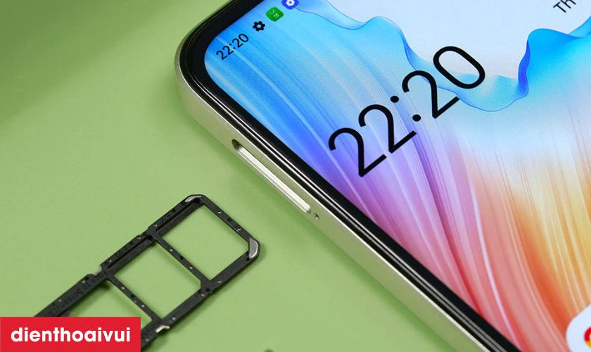 Khả năng mở rộng bộ nhớ qua thẻ microSD tr&ecirc;n OPPO A3X 4GB 128GB - Cũ đẹp