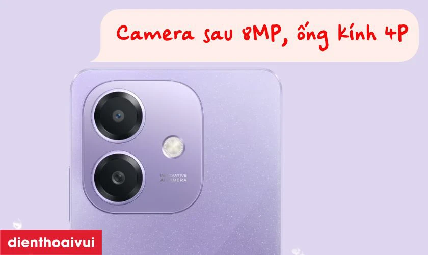 Camera kép 8MP + 5MP tối ưu trải nghiệm chụp cơ bản