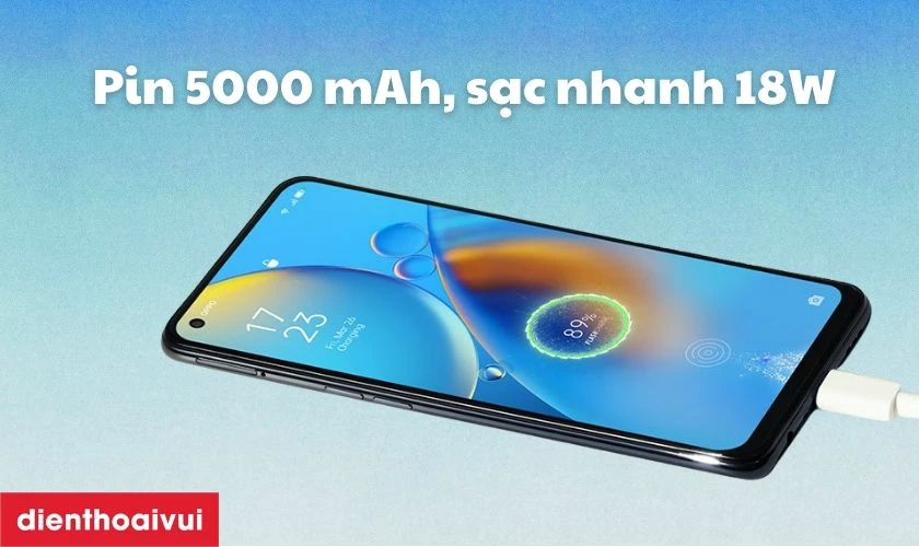 Pin 5000mAh thoải mái sử dụng cả ngày