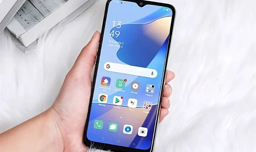 Thả tay ra, máy sẽ tự động khởi động lại