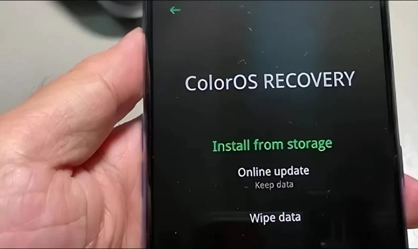 Dấu hiệu nhận biết OPPO bị lỗi ColorOS Recovery