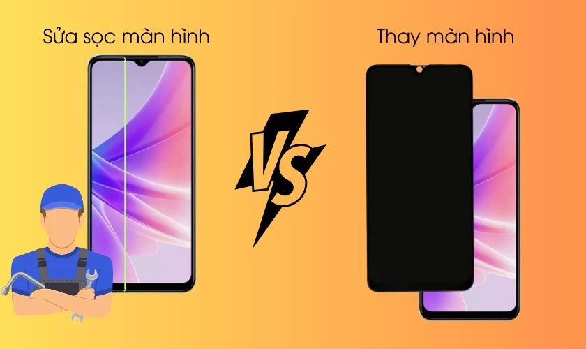 Nên sửa hay thay màn hình điện thoại OPPO khi bị sọc?