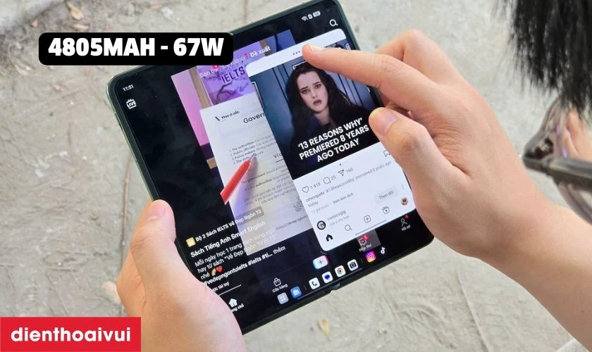 Oppo Find N3 được trang bị vi&ecirc;n pin dung lượng 4805mAh