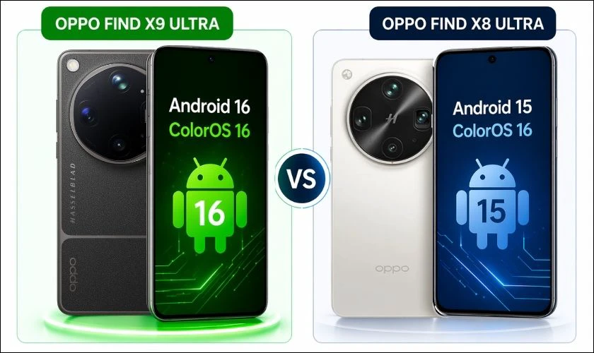 Find X9 Ultra chạy phiên bản hệ điều hành mới hơn